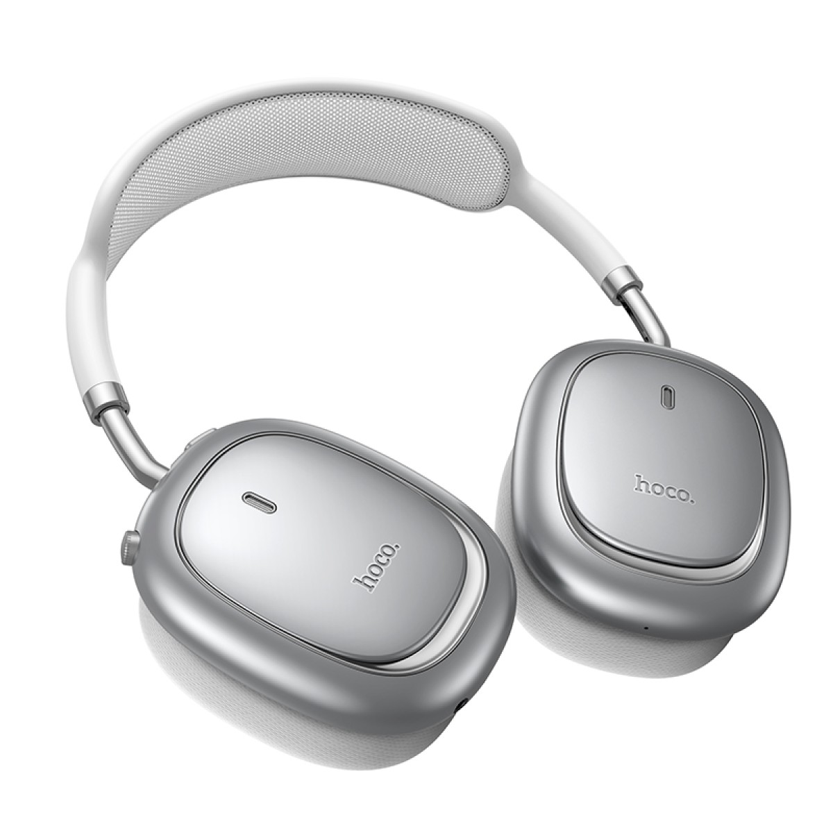 Wireless Hands Free Hoco W68 Calma HiFi Audio ANC v6.0 400mAh 45 Ώρες Ομιλίας AUX USB-C Ασημί