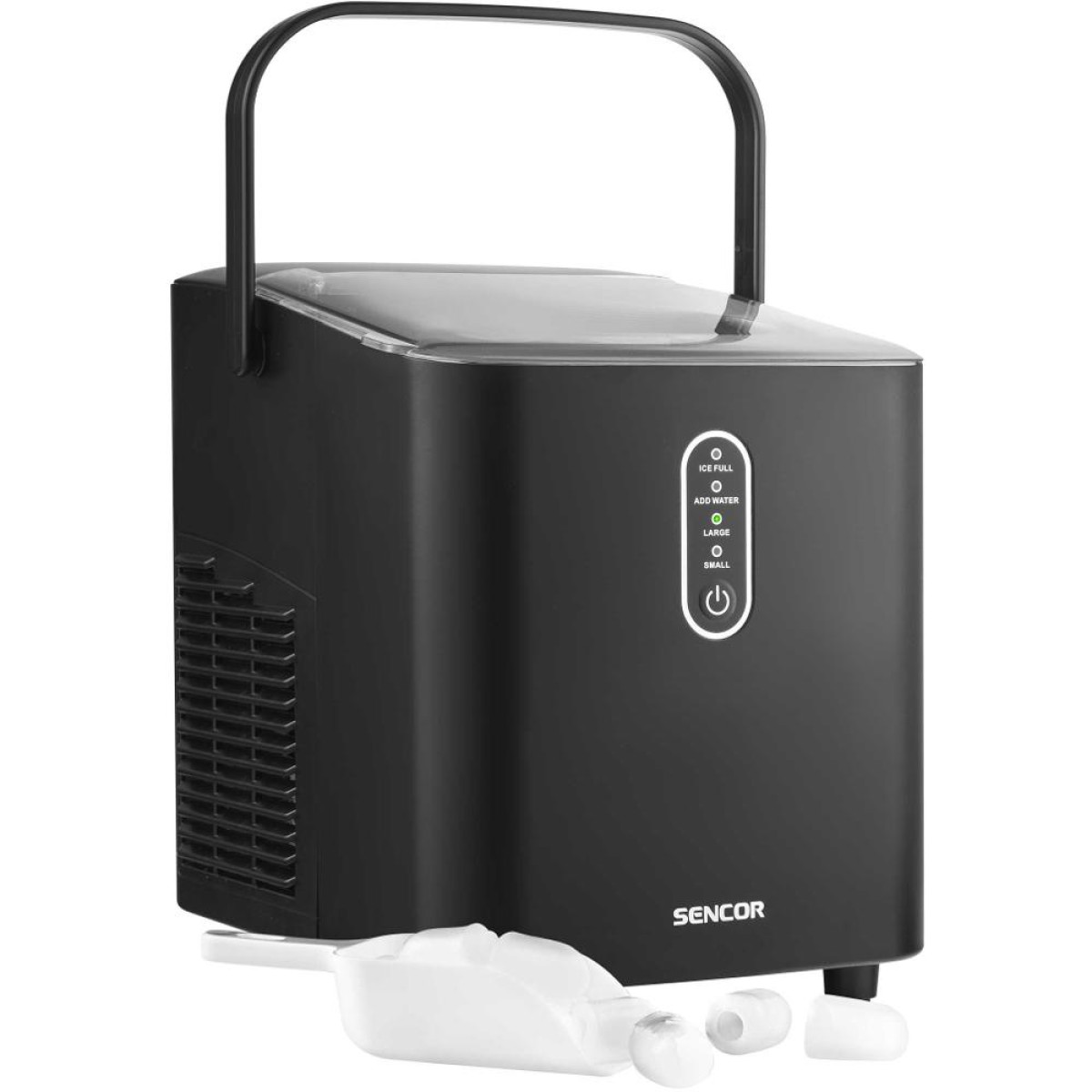 Παγομηχανή Sencor SIM 2500BK 120W Δοχείο Νερού 1lt εως 12kg/24h με Επιλογή Μεγέθους Πάγου και Χρόνο Κύκλου 6 με 8 Λεπτά
