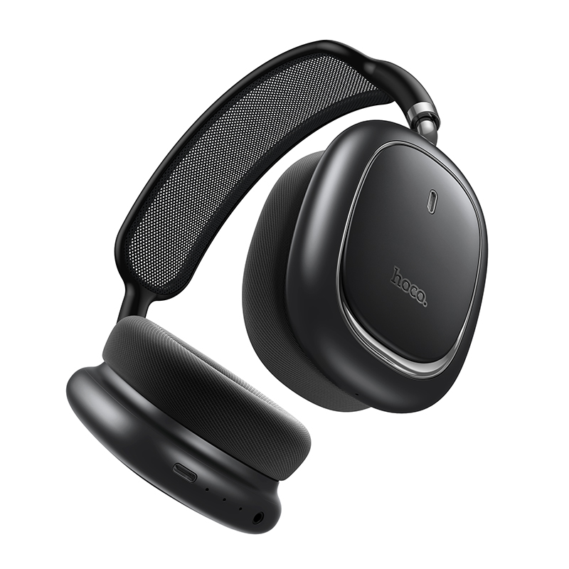 Wireless Hands Free Hoco W68 Calma HiFi Audio ANC v6.0 400mAh 45 Ώρες Ομιλίας AUX USB-C Γκρι