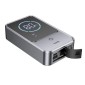 Power Bank Hoco QS7 Source 10000mAh PD18W QC με 2xUSB-A 1xUSB-C LED Ένδειξη Μπαταρίας και Προσάρτημα Εκκίνησης Αυτοκινήτου 800A Ασημί