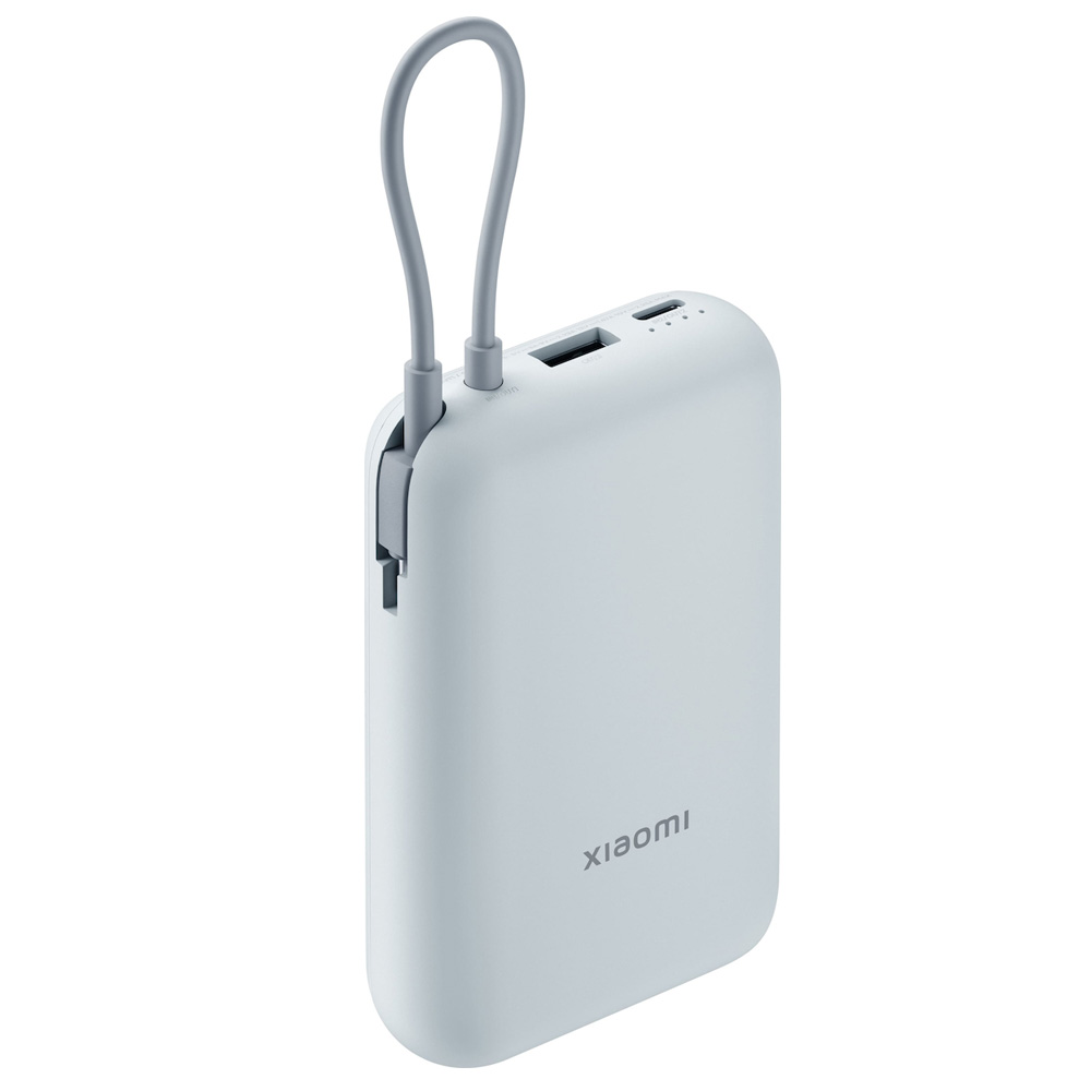 Xiaomi Power Bank 10000mAh BHR9073GL 22.5W με 1xUSB-A 1xUSB-C και Ενσωματωμενο Καλώδιο Blue