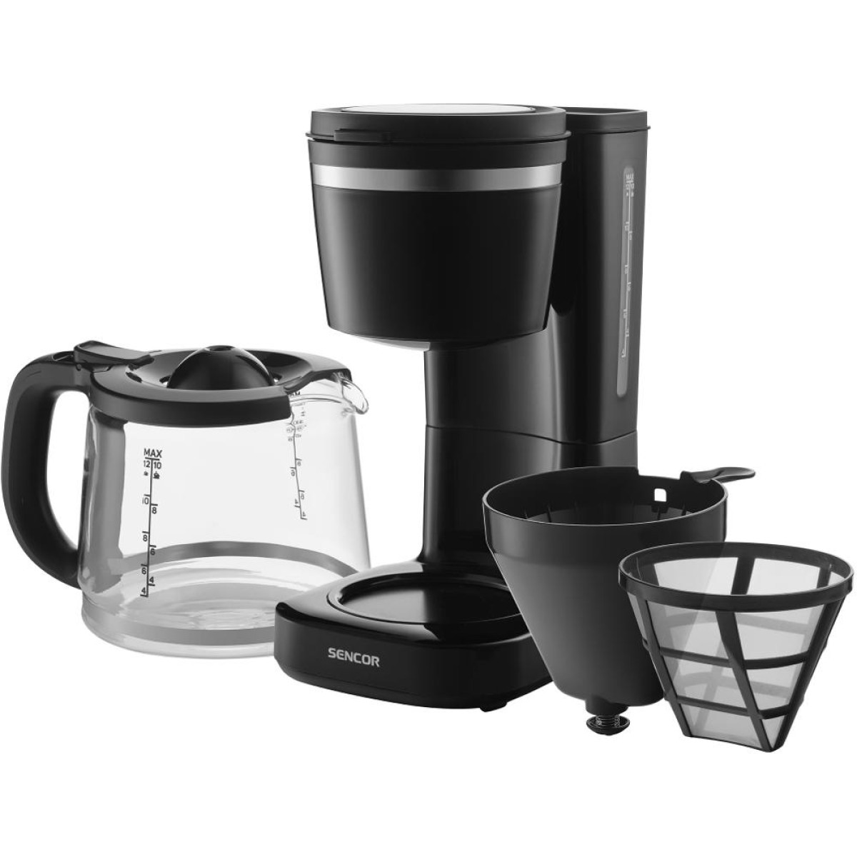 Καφετιέρα Φίλτρου Sencor SCE 2710BK 1.5L 1000W Μαύρη