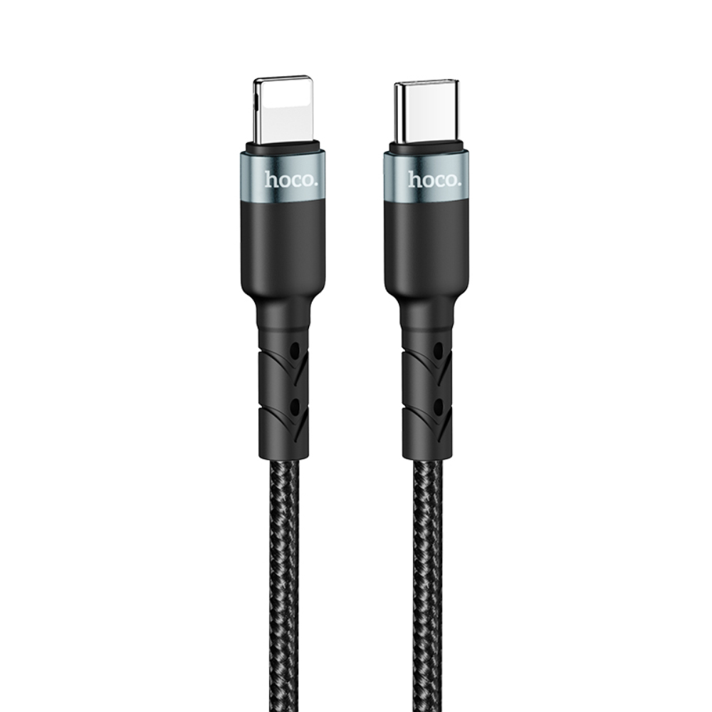 Καλώδιο Hoco SU99 Pro PD27W USB-C σε Lightning Braided Μαύρο 2m