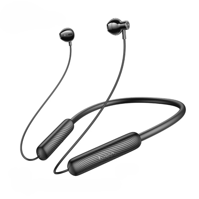 Bluetooth Hands Free Hoco DM50 Neckband Lightweight v5.3 με Μεγάλη Διάρκεια Μπαταρίας 500mAh 80 Ώρες Αναπαραγωγής Μαύρα