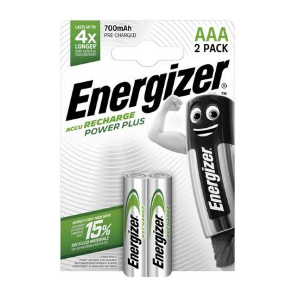 Μπαταρία Επαναφορτιζόμενη Energizer ACCU Recharge Power Plus 700 mAh size AAA 1.2V Τεμ. 2