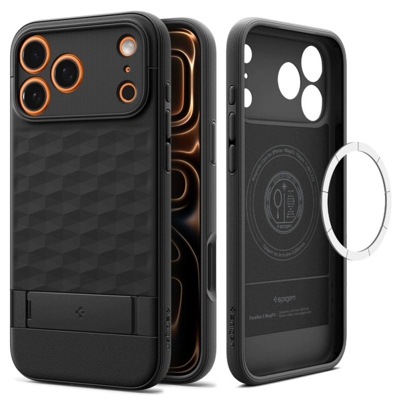 Θήκη Spigen Parallax S Magsafe για Apple iPhone 17 Pro Max Ματ Μαύρη