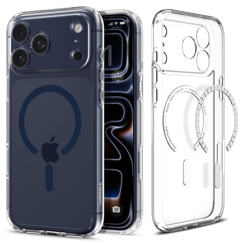 Θήκη Spigen Ultra Hybrid Magsafe για iPhone Apple 17 Pro  Διάφανο-Σκούρο Μπλε