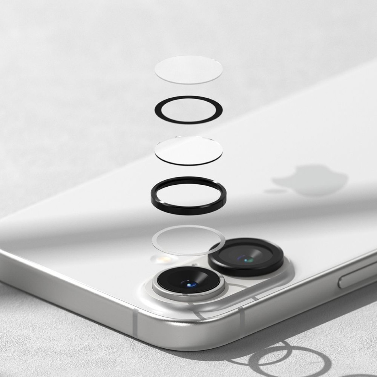 Προστασία Κάμερας με Πλαίσιο Ringke για Apple iPhone 16 16 Plus Μαύρο 2 Τεμαχίων