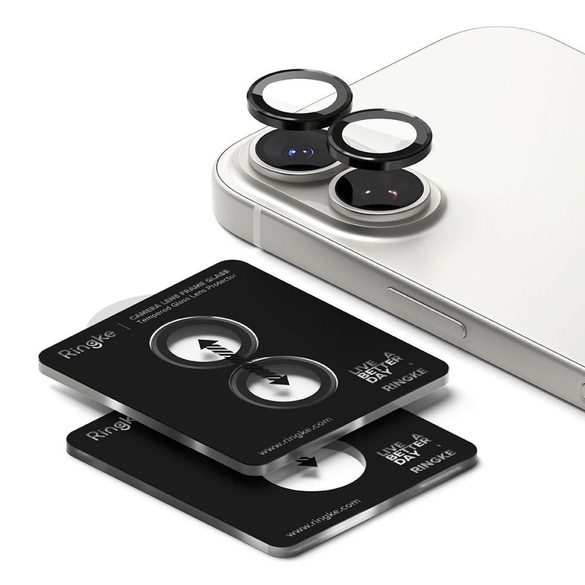 Προστασία Κάμερας με Πλαίσιο Ringke για Apple iPhone 17  Μαύρο 2 Τεμαχίων