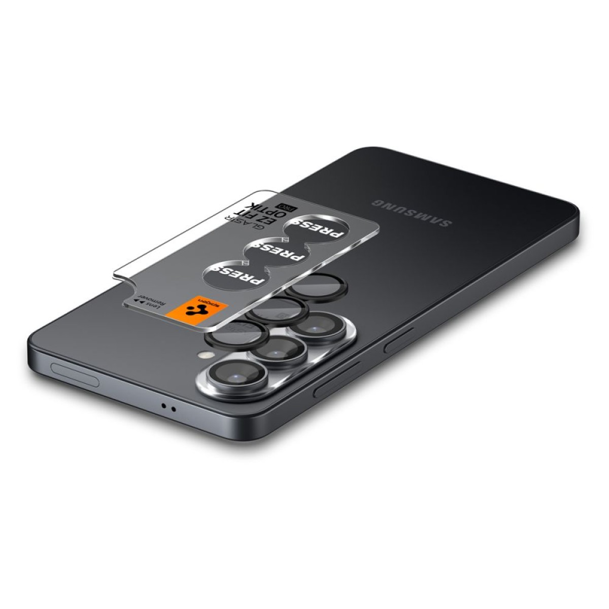 Προστασία Κάμερας Spigen Optik Pro HD Glass Ez Fit για Samsung SM-S942 Galaxy S26 2 Τεμαχίων Μαύρο