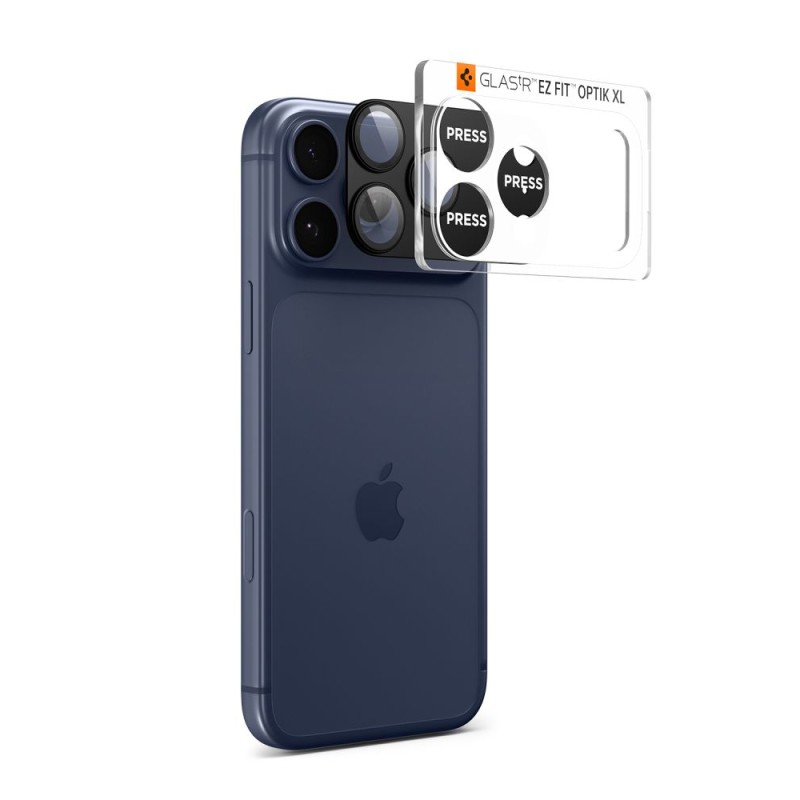Προστασία Κάμερας Spigen Optik Pro XL Glass Ez Fit για Apple iPhone 17 Pro  Μαύρο