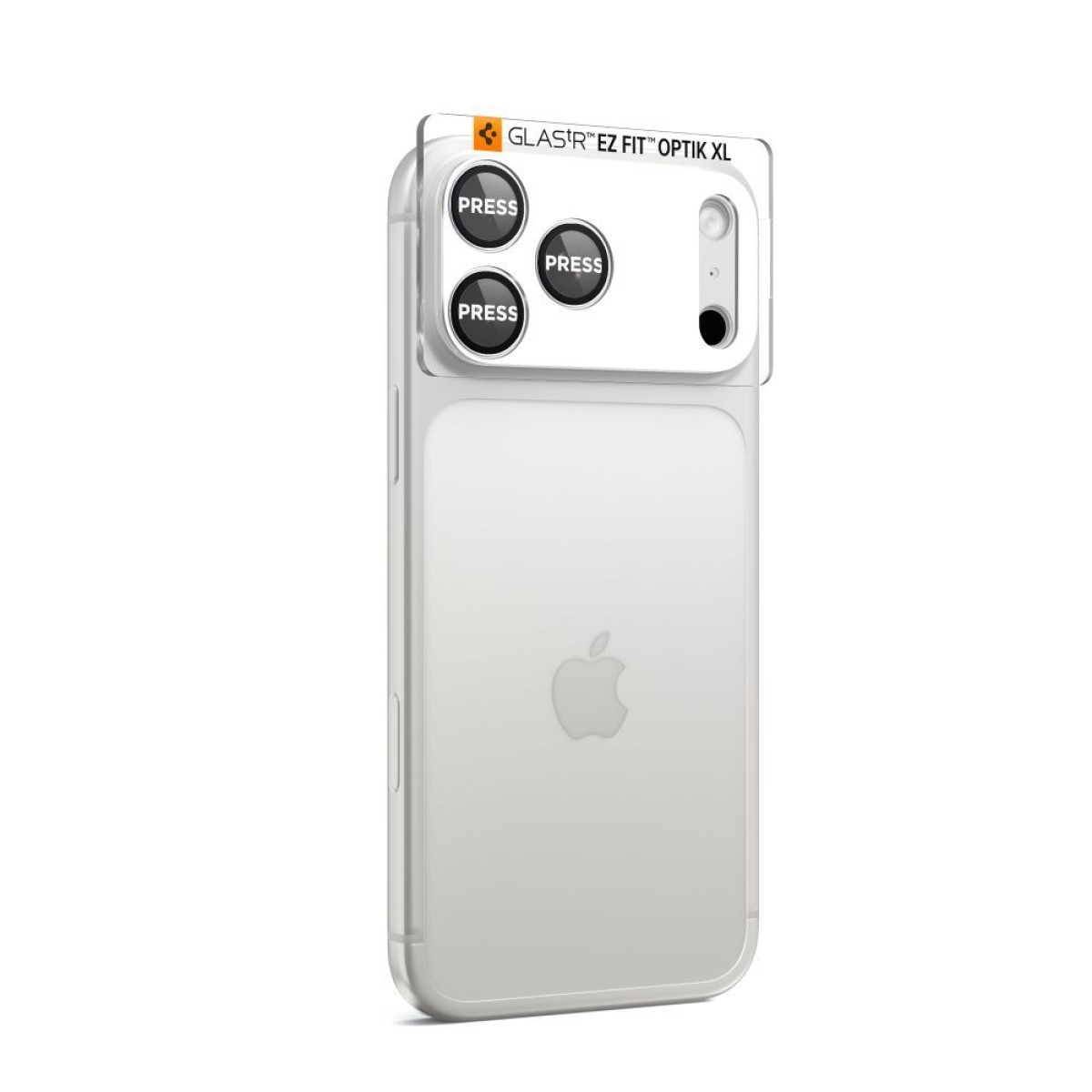 Προστασία Κάμερας Spigen Optik Pro XL Glass Ez Fit για Apple iPhone 17 Pro Max Ασημί