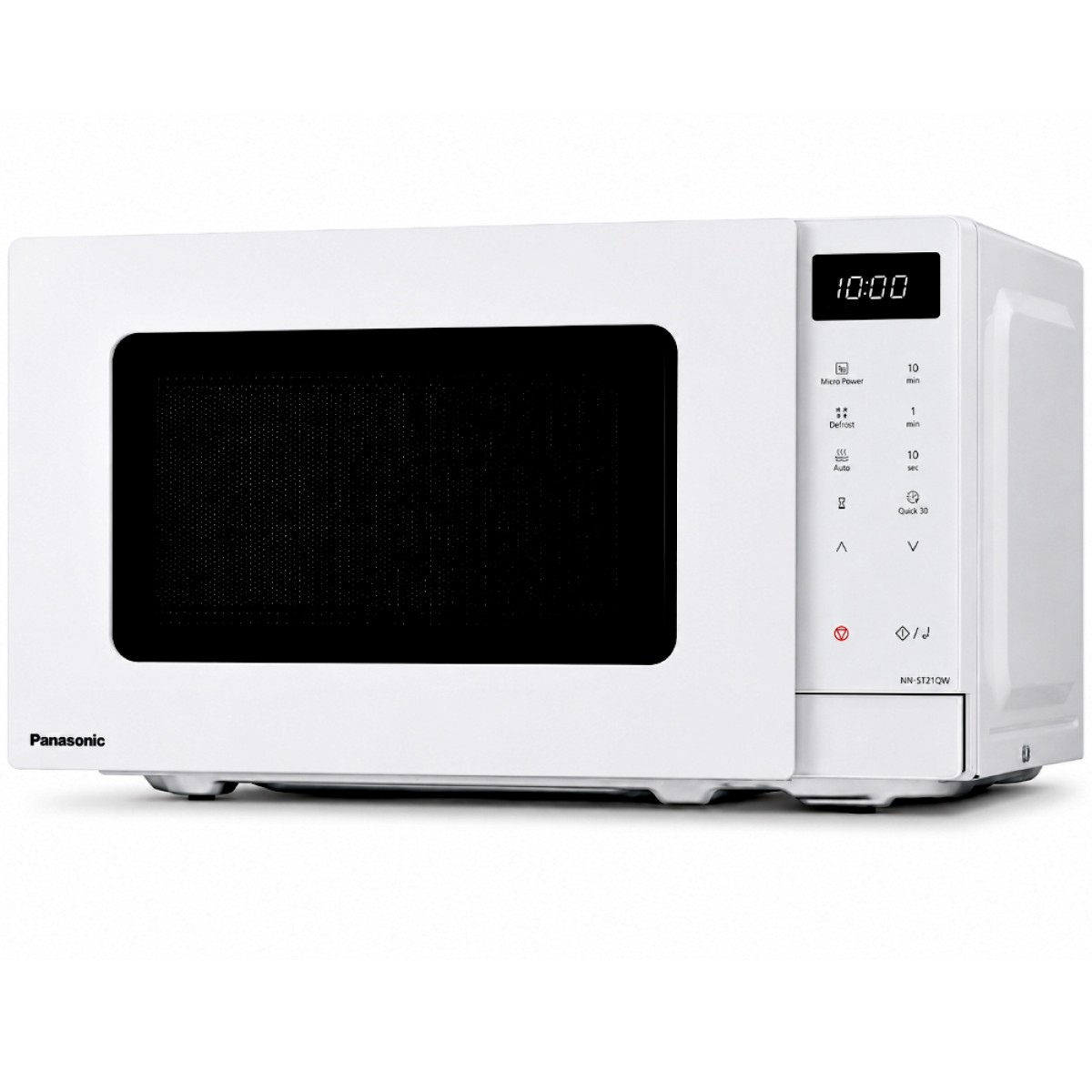 Φούρνος Μικροκυμάτων Panasonic NN-ST21QWEPG 800W με 11 Προγράμματα για Απόψυξη και Ζέσταμα Κούμπια Αφής Χωρητικότητα 20lt Λευκός