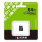 Κάρτα Μνήμης Kingston Canvas Select Plus+ MicroSDXC 64GB Class 10 έως 100MB/s SDCS3/64GBBSP