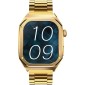Smartwatch Maxcom FW65 Iron S 1.95” Amoled IP68 400mAh με Έξτρα Λουράκι Χρυσό