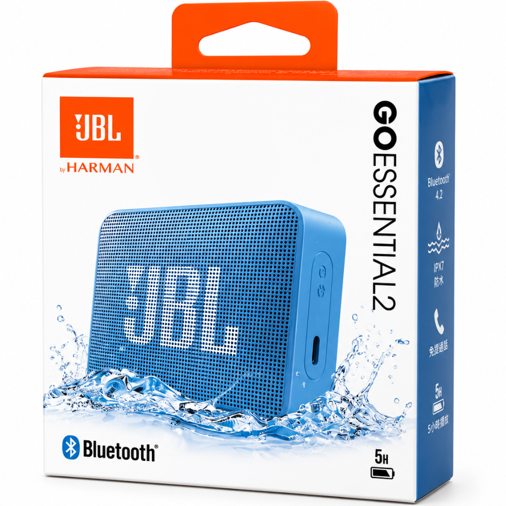 Φορητό Ηχείο Bluetooth JBL Go Essential 2 3.1W IPX7 5h Playtime Μπλε