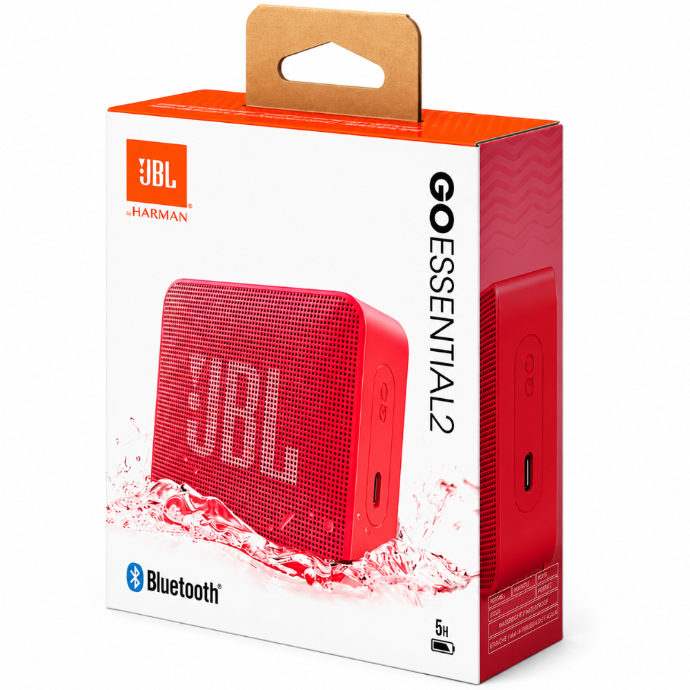 Φορητό Ηχείο Bluetooth JBL Go Essential 2 3.1W IPX7 5h Playtime Κόκκινο
