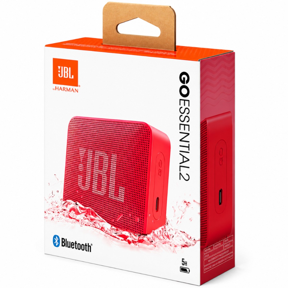 Φορητό Ηχείο Bluetooth JBL Go Essential 2 3.1W IPX7 5h Playtime Κόκκινο