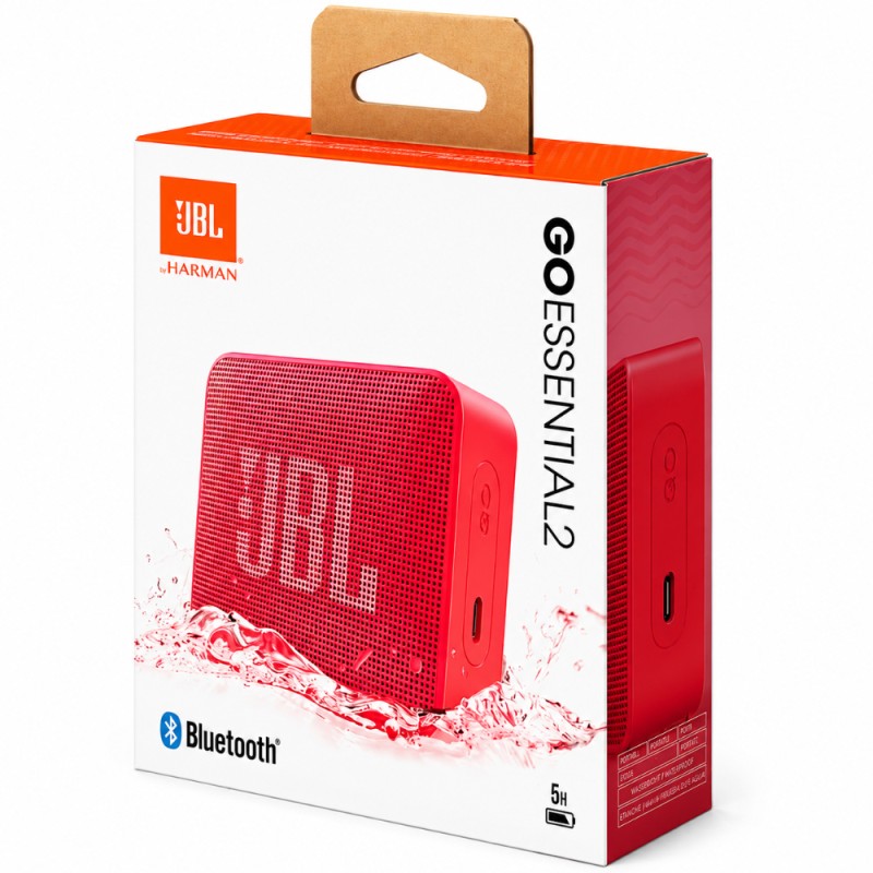 Φορητό Ηχείο Bluetooth JBL Go Essential 2 3.1W IPX7 5h Playtime Κόκκινο
