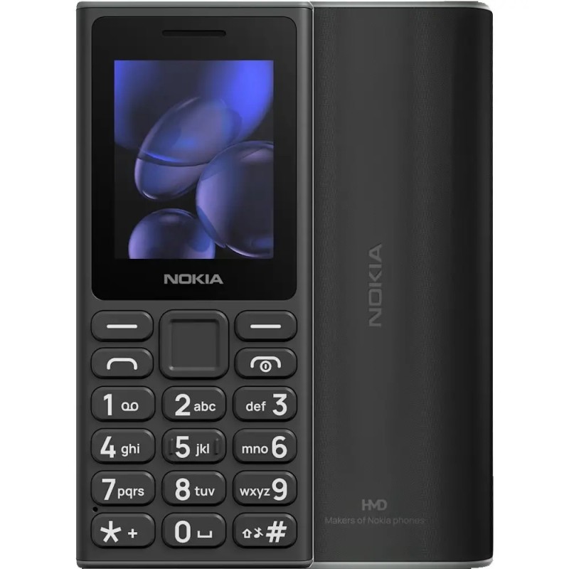Nokia 105 (2024) Dual Sim 2" Μαύρο