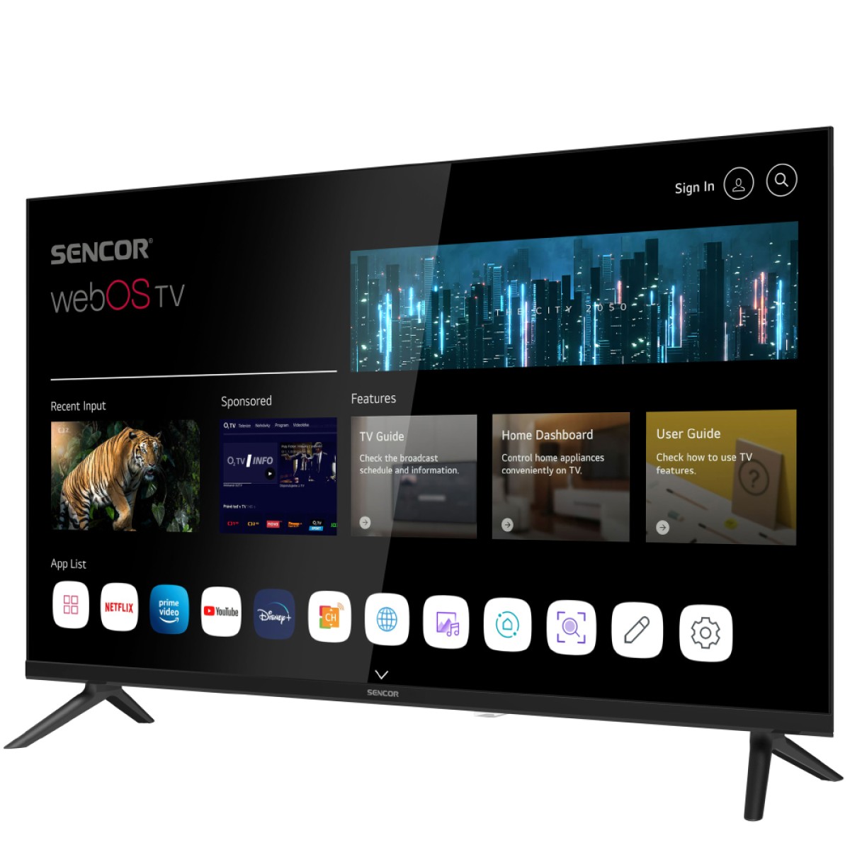 Τηλεόραση Sencor SLE 32S810B webOS SMART TV HD Ready HDR 10 32"