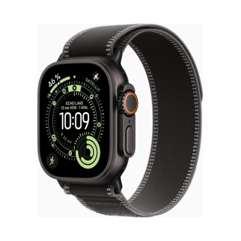 Apple Watch Ultra 3 (Series 11 2025) Gps +Cellular 49mm Black Titanium Case με Trail Loop M/L Black/Charcoal EU