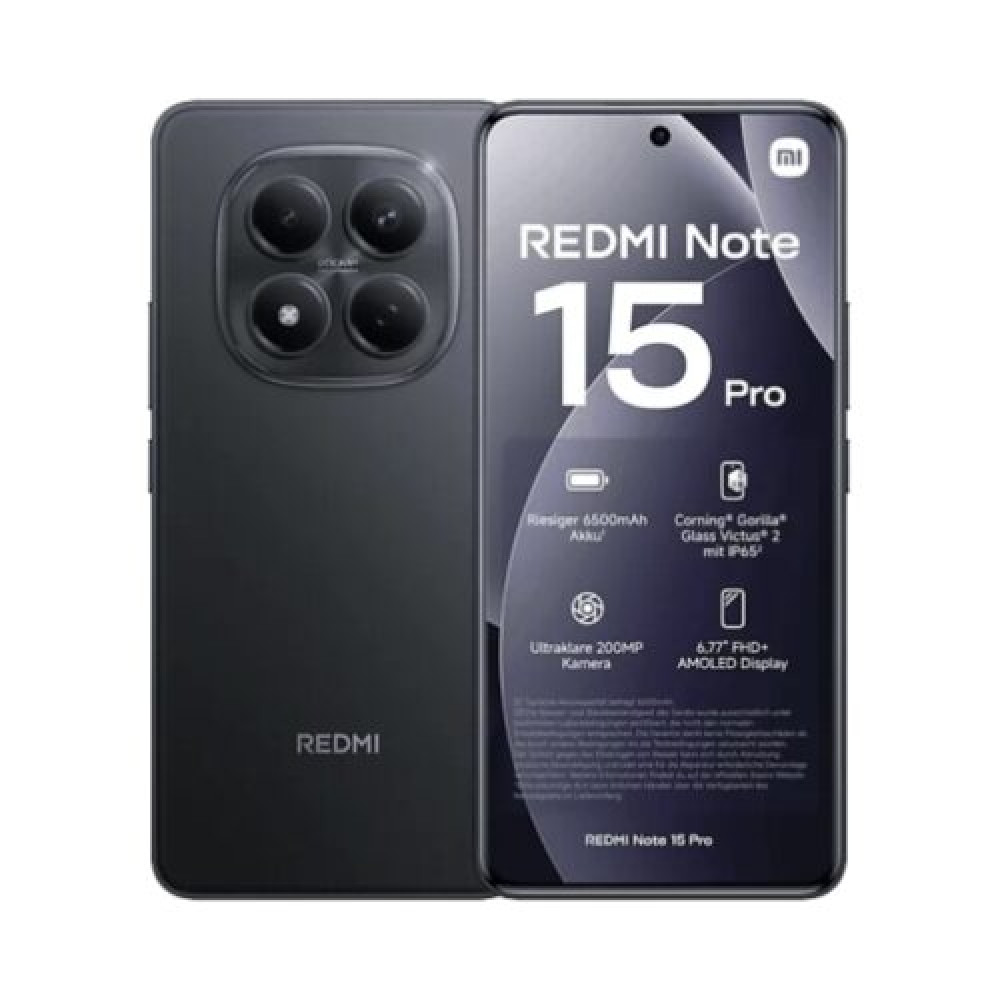 Xiaomi Redmi Note 15 Pro 5G 256GB (8GB Ram) Dual-Sim Midnight Black EU