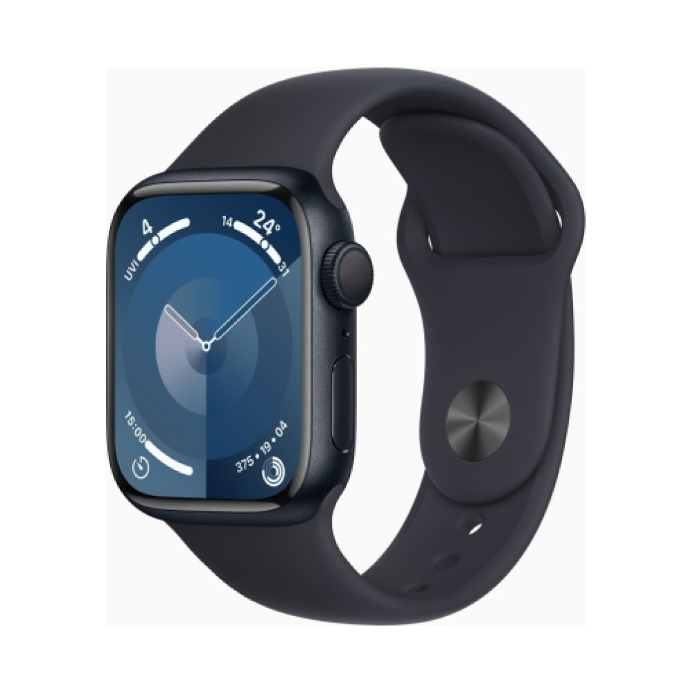 Apple Watch (Series 9 2023) Gps 41mm Midnight Aluminium Case με Sport Band M/L Midnight EU