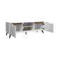Έπιπλο τηλεόρασης Kemvio pakoworld  sonoma-λευκό 120x38x44εκ