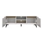 Έπιπλο τηλεόρασης Kemvio pakoworld  sonoma-λευκό 150x38x44εκ
