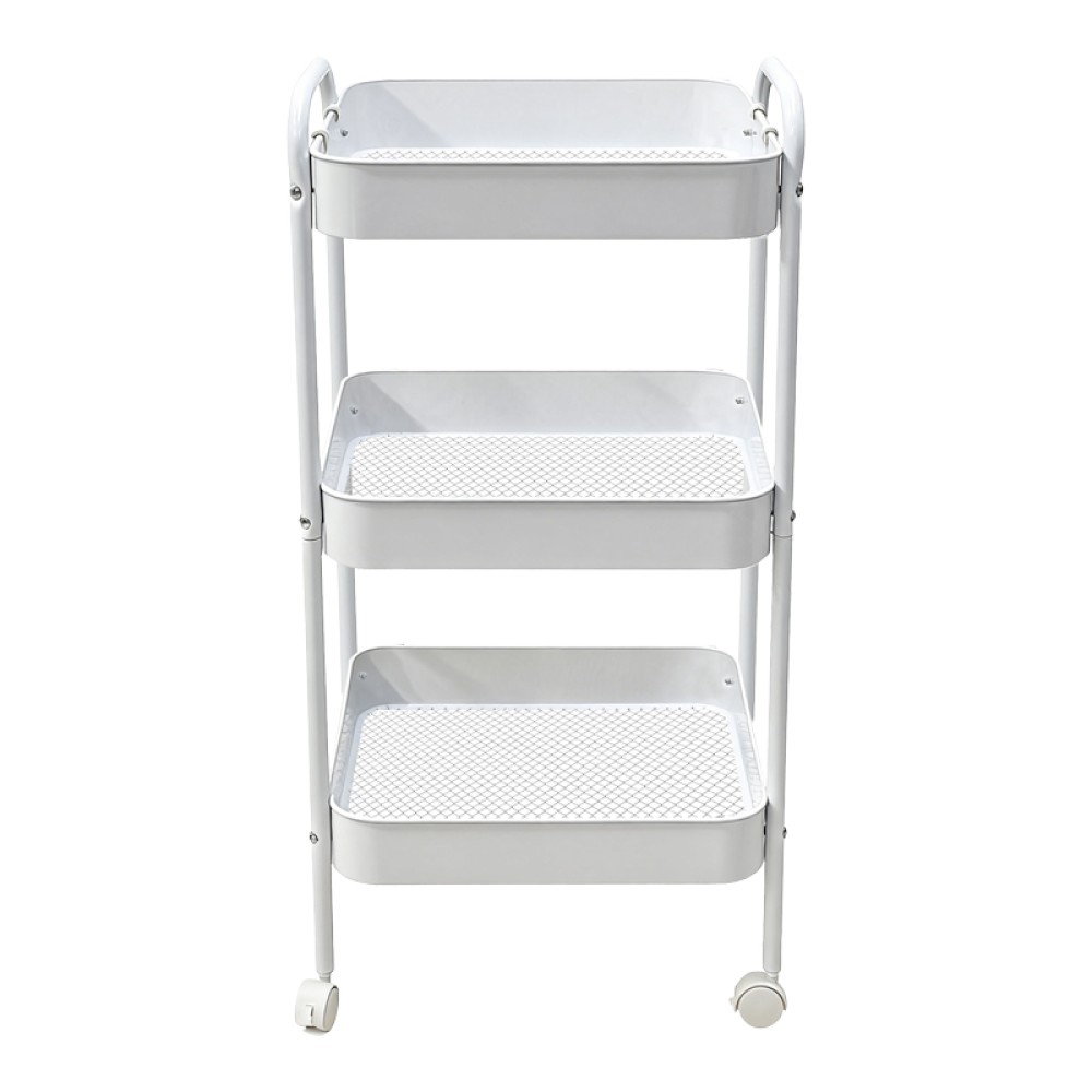 Τρόλλεϊ-ραφιέρα Nedea pakoworld μέταλλο λευκό 41x30x77εκ