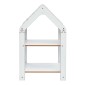 Ραφιέρα τ. Montessori Zoilen pakoworld λευκό-ροζ mdf 50x30x80εκ