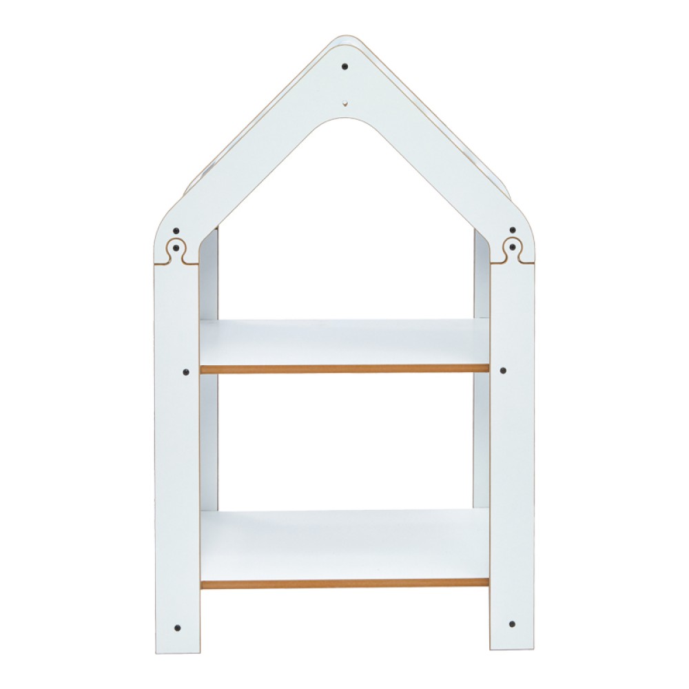 Ραφιέρα τ. Montessori Zoilen pakoworld λευκό-μπλε mdf 50x30x80εκ