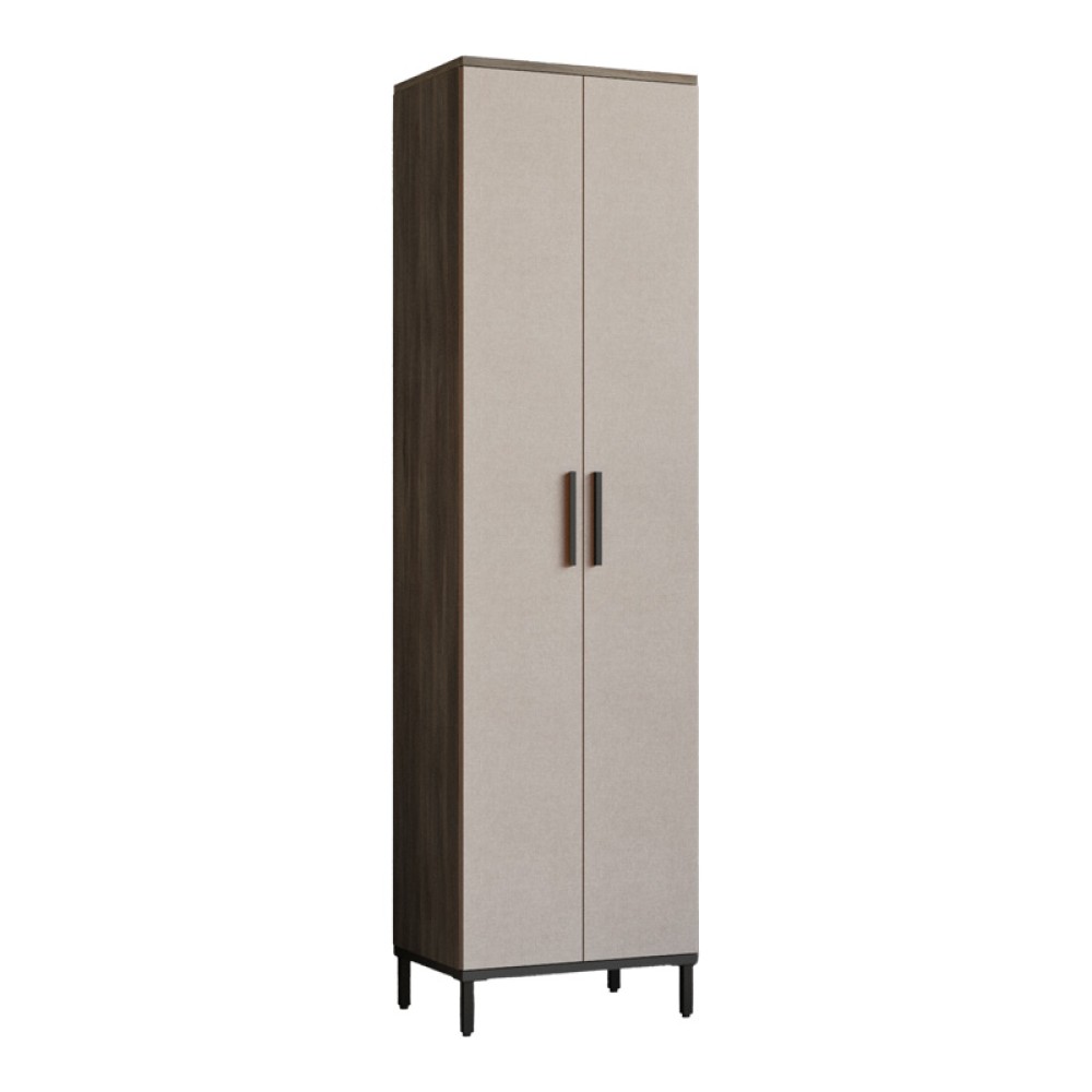 Στήλη Cambi pakoworld σε καφέ-ανθρακί απόχρωση 50x35.5x183.6εκ