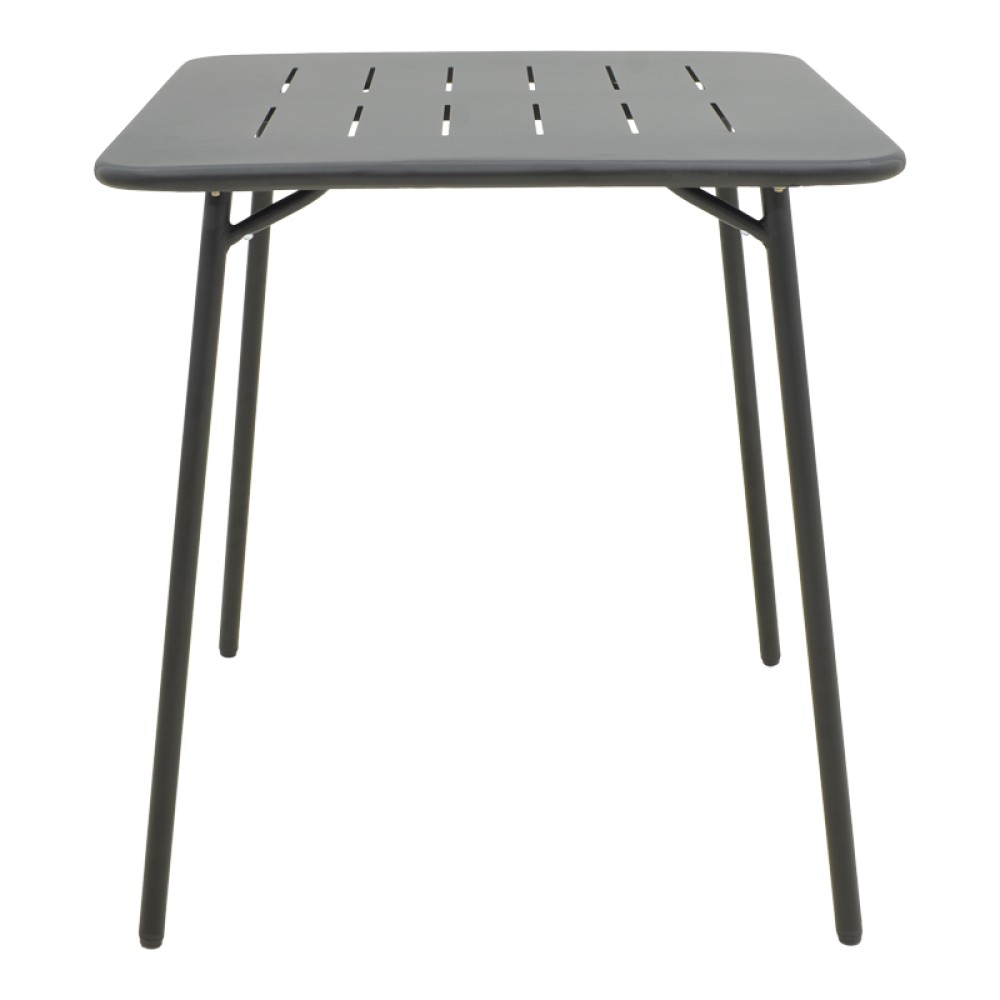 Τραπέζι Moraja pakoworld μαύρο μέταλλο 70x70x73εκ