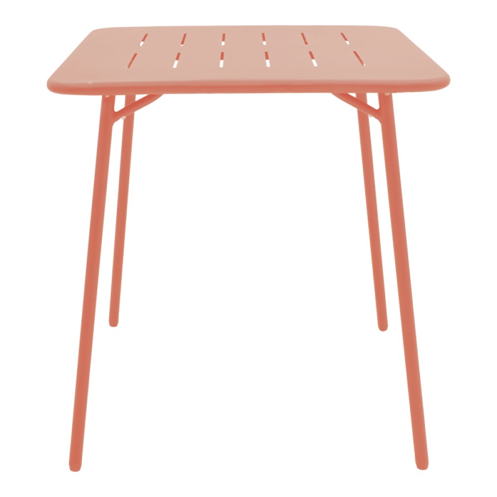 Τραπέζι Moraja pakoworld terracotta μέταλλο 70x70x73εκ