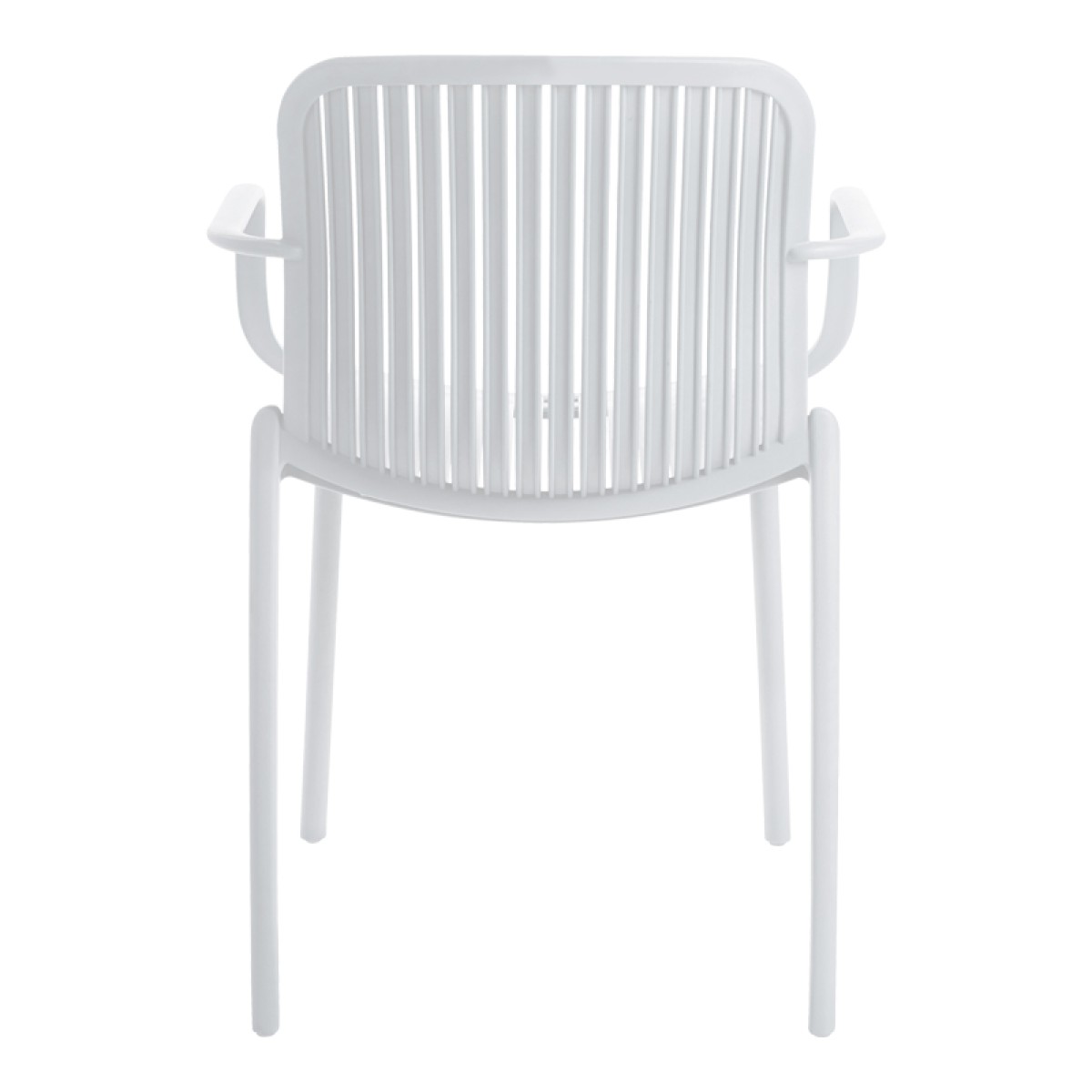 Πολυθρόνα Teragi στοιβαζόμενη pakoworld pp με UV protection λευκή 59x57x82εκ