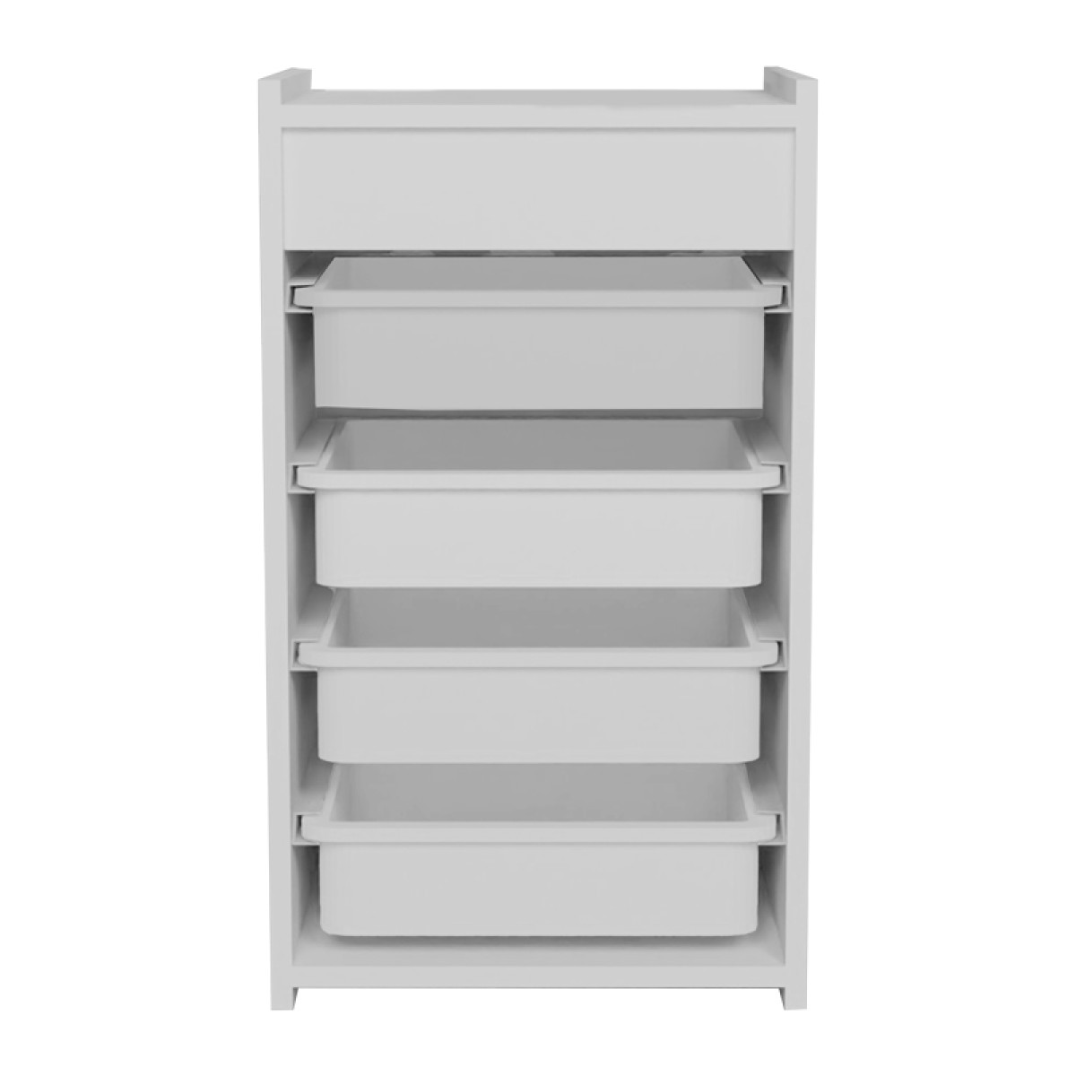 Συρταριέρα με καλάθια Toyli pakoworld λευκό μελαμίνης 45x30x78εκ