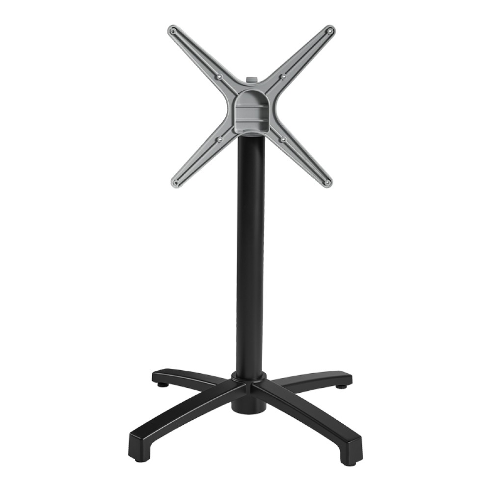 Βάση τραπεζιού Levo pakoworld μεταλλική σε μαύρη απόχρωση 69x69x73εκ