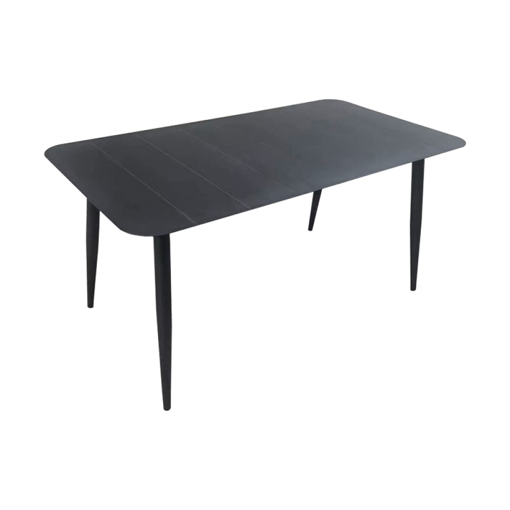 Τραπέζι Vista pakoworld αλουμίνιο σε ανθρακί απόχρωση 120x70x72εκ