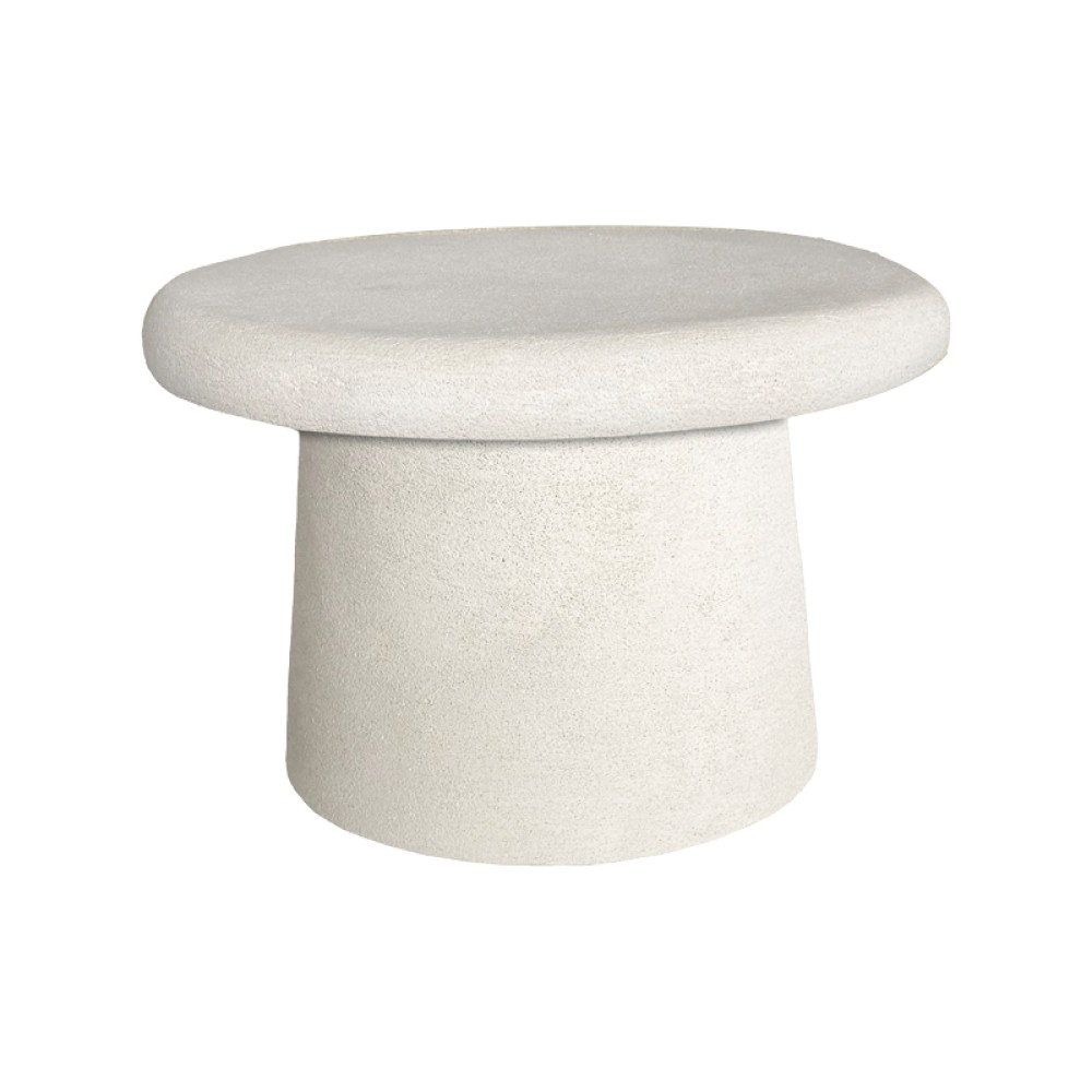 Τραπέζι σαλονιού Herona pakoworld mdf λευκό Φ60x40εκ