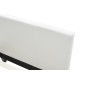 Κρεβάτι Nevil pakoworld 100x200 PU χρώμα λευκό ματ