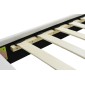 Κρεβάτι Nevil pakoworld 100x200 PU χρώμα λευκό ματ