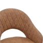 Πολυθρόνα Macie pakoworld καφέ antique PU-μαύρο 58x50x85εκ