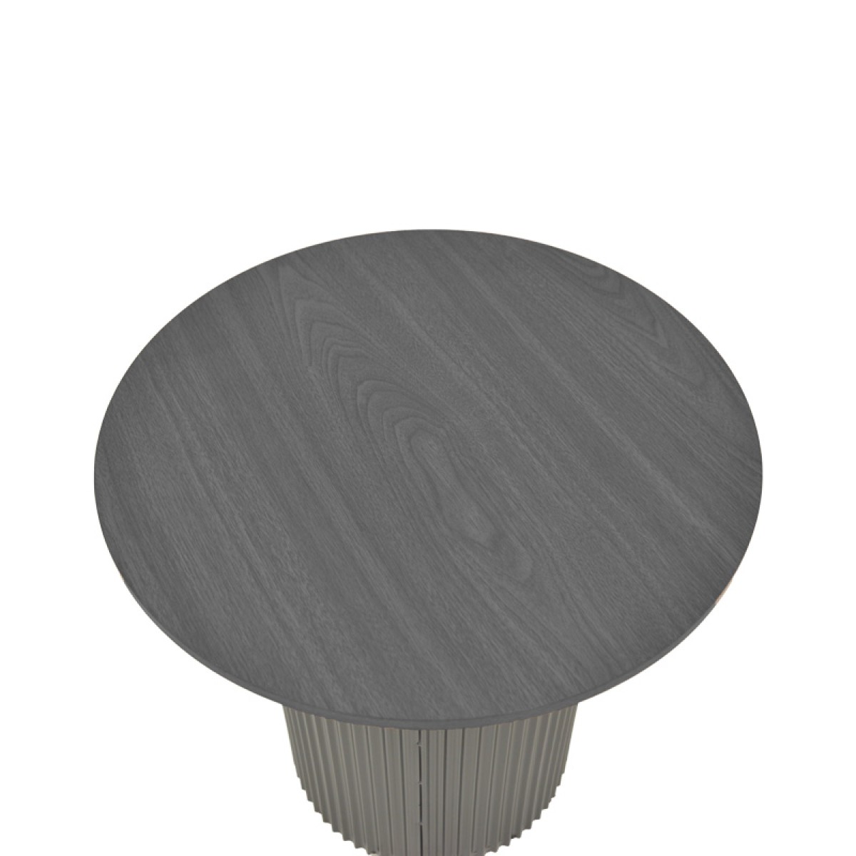 Βοηθητικό τραπέζι Dovel pakoworld mdf-μέταλλο σε μαύρη απόχρωση Φ50x50εκ