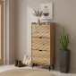 Παπουτσοθήκη Thelma pakoworld 9 ζεύγων sonoma 60x23.8x131.6εκ