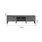 Έπιπλο τηλεόρασης Thelma pakoworld oak μελαμίνης 150x40x41.6εκ