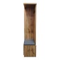 Έπιπλο εισόδου Zomie pakoworld σε oak απόχρωση 131x41.5x180.4εκ