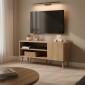 Έπιπλο τηλεόρασης Orianne pakoworld σε sonoma απόχρωση 90x32x46εκ