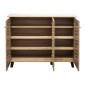 Παπουτσοθήκη-ντουλάπι Mantam pakoworld 16 ζεύγων sonoma 115.5x34x87εκ